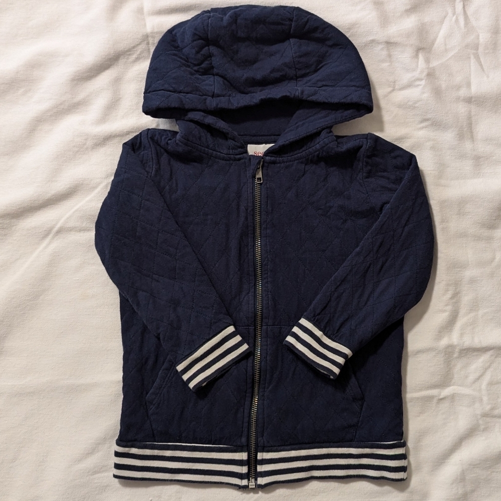 2 for $20 Seed Heritage Navy Quilted Varsity Zip Up